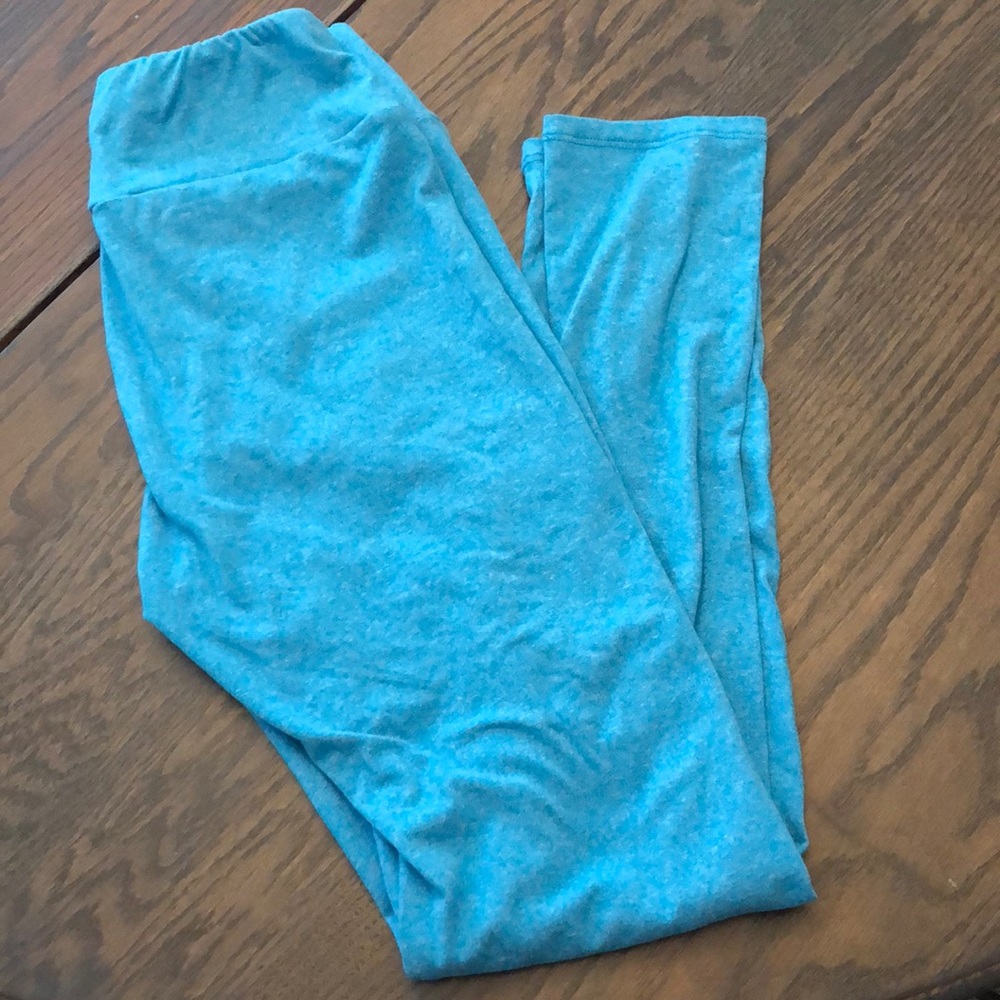 LulaRoe blue leggings
